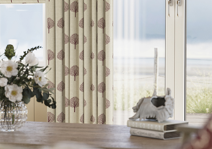 Emily Bond Yew Tree, Mulberry - Made to Measure Curtains - Image 5